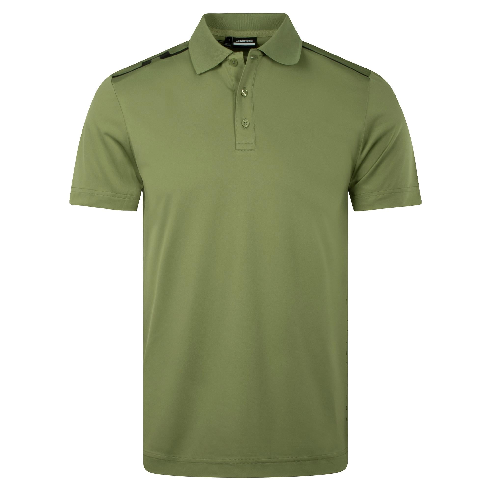 J Lindeberg Lionel Mens Golf Polo Shirt Oil Green
